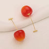 Stainless Steel Fruit Shape Electroplated Women's Earrings