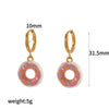 Stainless Steel Fruit Shaped Electroplated Earrings For Women