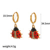 Stainless Steel Fruit Shaped Electroplated Earrings For Women