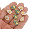 Stainless Steel Fruit Style Avocado And Fish Pattern Pendant Jewelry With 18K Electroplating