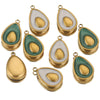 Stainless Steel Fruit Style Avocado And Fish Pattern Pendant Jewelry With 18K Electroplating