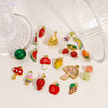 Stainless Steel Fruit Style Oil Dripping Jewelry Accessories Necklace Pendant
