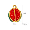Stainless Steel Fruit Style Oil Dripping Jewelry Accessories Necklace Pendant
