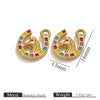 Stainless Steel Fruit Style Totem Pattern Electroplated Diy Accessories