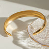Stainless Steel Gap Open Bracelet Geometric Ins Style Electroplated Jewelry