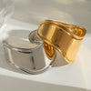 Stainless Steel Gap Open Bracelet Ins Style Geometric Electroplated Jewelry