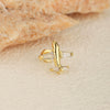 Stainless Steel Geometric And Floral Mushroom Cartilage Piercing Helix Earrings For Women Electroplated Screw Ball Stud