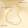 Stainless Steel Geometric Anklet Unisex Summer Dopamine Style Oil Drops Design