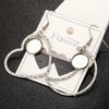 Stainless Steel Geometric Asymmetrical Diy Large Earrings Accessories With Electroplating