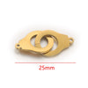 Stainless Steel Geometric Baking Paint Round Sliding Ring Buckle Diy Jewelry Accessories Pendant Bracelet Necklace