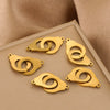 Stainless Steel Geometric Baking Paint Round Sliding Ring Buckle Diy Jewelry Accessories Pendant Bracelet Necklace