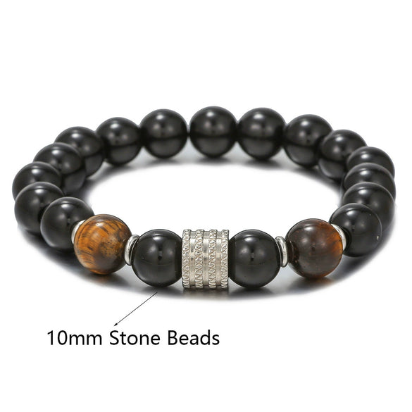 Stainless Steel Geometric Bead Handmade Unisex Bracelet