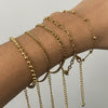 Stainless Steel Geometric Beaded Bracelet For Women Electroplated