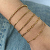 Stainless Steel Geometric Beaded Bracelet For Women Electroplated