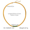 Stainless Steel Geometric Blade Snake Chain Necklace Inlaid With Zircon For Women