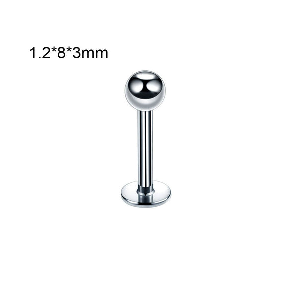 Stainless Steel Geometric Body Piercing Jewelry Electroplating Unisex Nose Ring Eyebrow Nail Lip Tongue Navel Ring