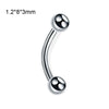Stainless Steel Geometric Body Piercing Jewelry Electroplating Unisex Nose Ring Eyebrow Nail Lip Tongue Navel Ring