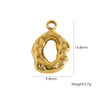 Stainless Steel Geometric Boots Tower Love Oil Drop Shell Pendant Jewelry Accessories With Vacuum In Furnace Electroplating