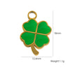 Stainless Steel Geometric Boots Tower Love Oil Drop Shell Pendant Jewelry Accessories With Vacuum In Furnace Electroplating