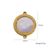 Stainless Steel Geometric Boots Tower Love Oil Drop Shell Pendant Jewelry Accessories With Vacuum In Furnace Electroplating