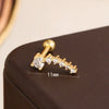 Stainless Steel Geometric Bow Star Soft Bone Piercing Auricular Square Earrings With Electroplating For Women