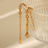 Stainless Steel Geometric Bracelet Electroplated Accessories For Women