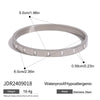 Stainless Steel Geometric Buckle Bracelet With Electroplating
