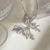 Stainless Steel Geometric Butterfly Earrings Jewelry Y2k Style Electroplating For Women