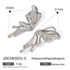 Stainless Steel Geometric Butterfly Earrings Jewelry Y2k Style Electroplating For Women
