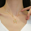 Stainless Steel Geometric Butterfly Mascot Necklace Unisex Lip Chain