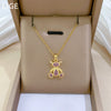 Stainless Steel Geometric Cartoon Style Full Diamond Necklace For Women And Men