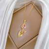 Stainless Steel Geometric Cartoon Style Full Diamond Necklace For Women And Men