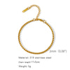 Stainless Steel Geometric Charm Unisex Bracelet 18K Vacuum Plated