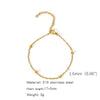 Stainless Steel Geometric Charm Unisex Bracelet 18K Vacuum Plated