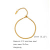 Stainless Steel Geometric Charm Unisex Bracelet 18K Vacuum Plated