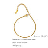 Stainless Steel Geometric Charm Unisex Bracelet 18K Vacuum Plated