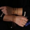 Stainless Steel Geometric Charm Unisex Bracelet 18K Vacuum Plated