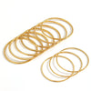 Stainless Steel Geometric Circle Bracelet 18K Gold Electroplated
