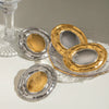 Stainless Steel Geometric Circle Earrings Electroplated
