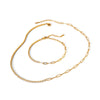 Stainless Steel Geometric Claw Chain Bracelet With Electroplating Treatment