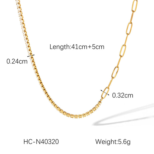 Stainless Steel Geometric Claw Chain Bracelet With Electroplating Treatment