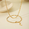Stainless Steel Geometric Claw Chain Bracelet With Electroplating Treatment
