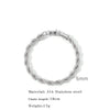 Stainless Steel Geometric Coarse Twist Electroplated Unisex Bracelet