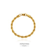 Stainless Steel Geometric Coarse Twist Electroplated Unisex Bracelet