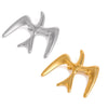 Stainless Steel Geometric Corsage Pin Suit Brooch With Electroplating And Anti Running Safety Feature