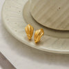 Stainless Steel Geometric Cring Earrings With Electroplating Classic Design For Women