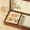 Stainless Steel Geometric Cross Line Jewelry Set For Women With 18K Goldplated Electroplated Earrings And Ring