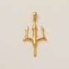 Stainless Steel Geometric Cross Pendant Jewelry Accessories With 18K Gold Electroplating