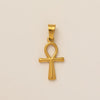 Stainless Steel Geometric Cross Pendant Jewelry Accessories With 18K Gold Electroplating