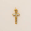 Stainless Steel Geometric Cross Pendant Jewelry Accessories With 18K Gold Electroplating